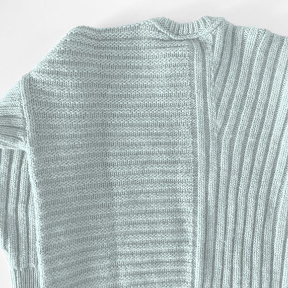 NWT Paul Smith Gray Blue Crewneck Chunky Sweater - Picture 11 of 12